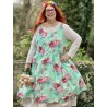 dress 55849 BARBRO Turquoise flower cotton Ewa i Walla - 11