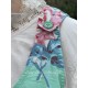 dress 55849 BARBRO Turquoise flower cotton Ewa i Walla - 18