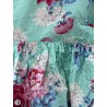 dress 55849 BARBRO Turquoise flower cotton Ewa i Walla - 20