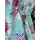 robe 55848 EIVOR coton Fleurs turquoise Ewa i Walla - 16