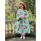 dress 55848 EIVOR Turquoise flower cotton Ewa i Walla - 2