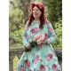 dress 55848 EIVOR Turquoise flower cotton Ewa i Walla - 4