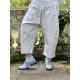 capri / cropped pants 11398 ASTA Ice blue cotton Ewa i Walla - 7