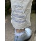 capri / cropped pants 11398 ASTA Ice blue cotton Ewa i Walla - 12
