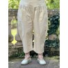 capri / cropped pants 11398 ASTA Vanilla cotton Ewa i Walla - 9