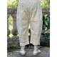 capri / cropped pants 11398 ASTA Vanilla cotton Ewa i Walla - 11