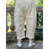 capri / cropped pants 11398 ASTA Vanilla cotton Ewa i Walla - 11