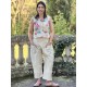 capri / cropped pants 11398 ASTA Vanilla cotton Ewa i Walla - 6