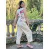 capri / cropped pants 11398 ASTA Vanilla cotton Ewa i Walla - 8