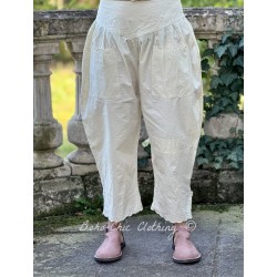 capri / cropped pants 11398 ASTA Vanilla cotton Ewa i Walla - 1