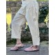 capri / cropped pants 11398 ASTA Vanilla cotton Ewa i Walla - 2