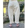capri / cropped pants 11398 ASTA Vanilla cotton Ewa i Walla - 3