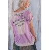 T-shirt Heart Of Mother Earth in Purple Haze Magnolia Pearl - 17
