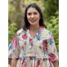 tunic 44953 AGDA Vanilla flower cotton Ewa i Walla - 12