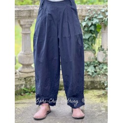 pants 11396 AMINA Black greig cotton Ewa i Walla - 1