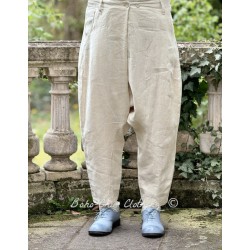 pantalon sarouel 11409 MAJVI lin Bone white Ewa i Walla - 1