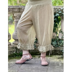 panty / pants ROBERT Almond cotton voile