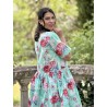 robe 55859 ALISON coton Fleurs turquoise Ewa i Walla - 22