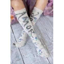 chaussettes Floral Amor in Bubbles Magnolia Pearl - 1