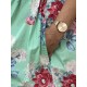 tunic 44953 AGDA Turquoise flower cotton Ewa i Walla - 21