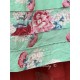 tunic 44953 AGDA Turquoise flower cotton Ewa i Walla - 24