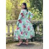 dress 55848 EIVOR Turquoise flower cotton Ewa i Walla - 13