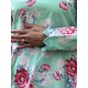 dress 55848 EIVOR Turquoise flower cotton Ewa i Walla - 20