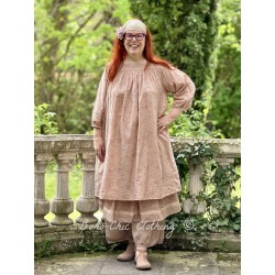 dress tunic LIME Vintage pink liberty cotton Les Ours - 1