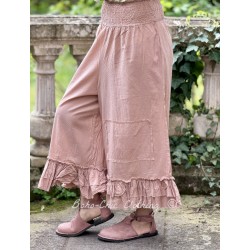pants GOYAVE Vintage pink cotton