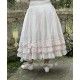 skirt / petticoat ANGELIQUE white cotton voile with small red dots Les Ours - 7