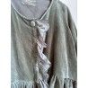 short jacket JADE olive velvet Size L Les Ours - 4