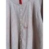 chemise 44896 MILLY lin à Rayures rouges Taille XL Ewa i Walla - 7