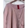 chemise 44896 MILLY lin à Rayures rouges Taille XL Ewa i Walla - 5