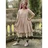 dress TEATA Pink checks rustic cotton Size XL Les Ours - 16
