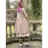 robe TEATA coton rustique Carreaux roses Taille XL Les Ours - 17