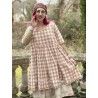 dress TEATA Pink checks rustic cotton Size XL Les Ours - 11