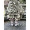 skirt MADELEINE Green checks rustic cotton Les Ours - 11