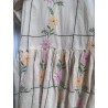 dress 55788 DEON Cream embroidered voile Size XL Ewa i Walla - 5