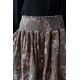 skirt LOUMI Macaroon with pink flowers velvet Les Ours - 14
