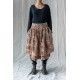 skirt LOUMI Macaroon with pink flowers velvet Les Ours - 12