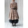 coat BLEUET Macaroon with pink flowers velvet Les Ours - 17