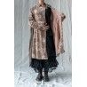 coat BLEUET Macaroon with pink flowers velvet Les Ours - 18