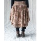 skirt LOUMI Macaroon with pink flowers velvet Les Ours - 11