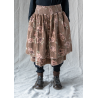 skirt LOUMI Macaroon with pink flowers velvet Les Ours - 10
