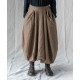 skirt CURCUMA Houndstooth wooly cotton Les Ours - 14