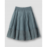 jupe 22253 PIRJO voile rigide et résille brodée Storm blue Ewa i Walla - 11