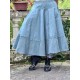 jupe 22253 PIRJO voile rigide et résille brodée Storm blue Ewa i Walla - 2