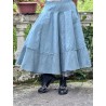 jupe 22253 PIRJO voile rigide et résille brodée Storm blue Ewa i Walla - 2