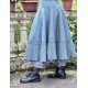 jupe 22253 PIRJO voile rigide et résille brodée Storm blue Ewa i Walla - 3