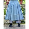 jupe 22253 PIRJO voile rigide et résille brodée Storm blue Ewa i Walla - 4